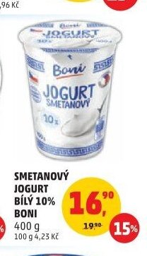 SMETANOVÝ JOGURT BONI