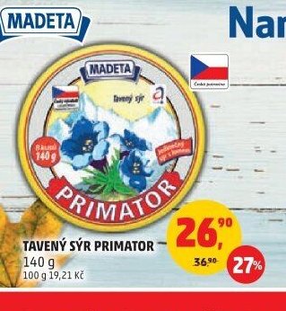TAVENÝ SÝR PRIMATOR