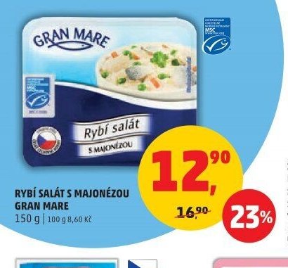RYBÍ SALÁT S MAJONÉZOU GRAN MARE