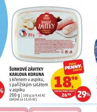 ŠUNKOVÉ ZÁVITKY KARLOVA KORUNA