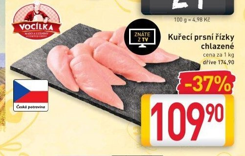 Kuřecí prsní řízky chlazené