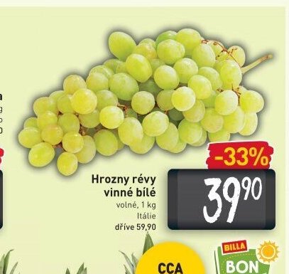 Hrozny révy vinné bílé