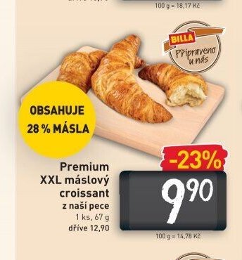 Premium XXL máslový croissant