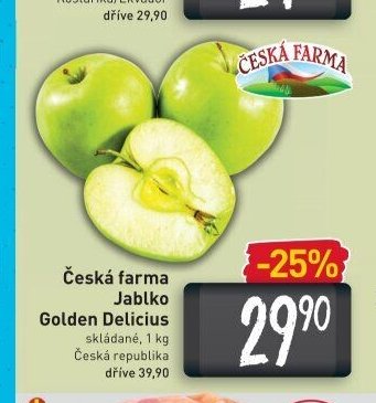 Česká farma Jablko Golden Delicious