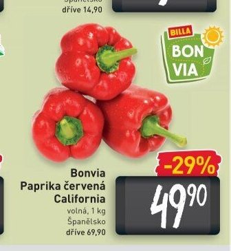 Bonvia Paprika červená California