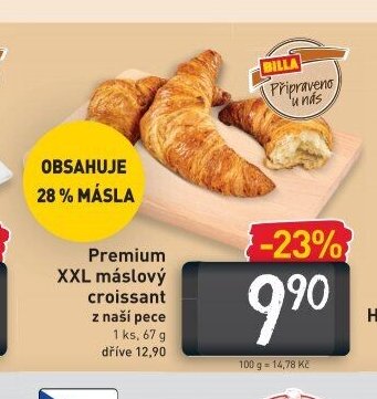 Premium XXL máslový croissant
