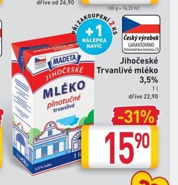 Jihočeské trvanlivé mléko