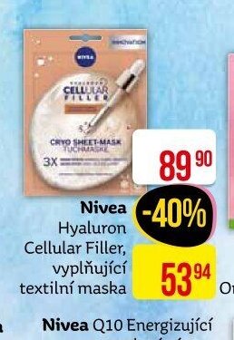 Nivea Hyaluron Cellular Filler, vyplňující textilní maska