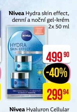 Nivea Hydra skin effect, denní a noční gel-krém