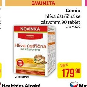 Cemio hlíva ústřičná se zázvorem 90 tablet