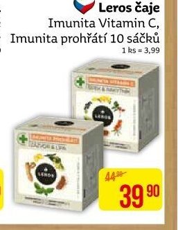 Leros čaje Imunita Vitamin C, Imunita prohřátí 10 sáčků