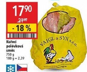 Kuřecí polévková směs mražená Vaigl a syn