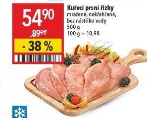 Kuřecí prsní řízky mražené