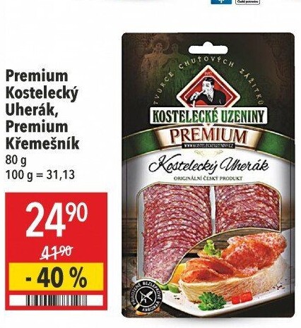 Salám Uherák Premium Kostelecké uzeniny
