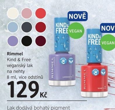 Rimmel Kind & Free veganský lak na nehty