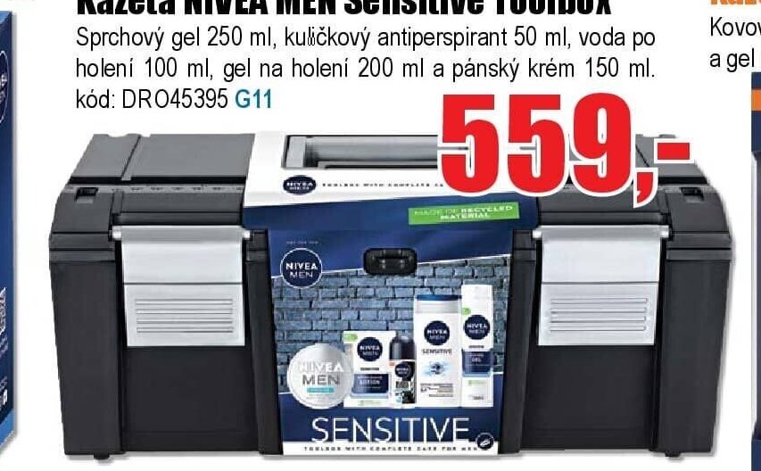 Kazeta NIVEA MEN Sensitive Toolbox