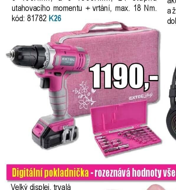 Akuvrtačka Extol Lady