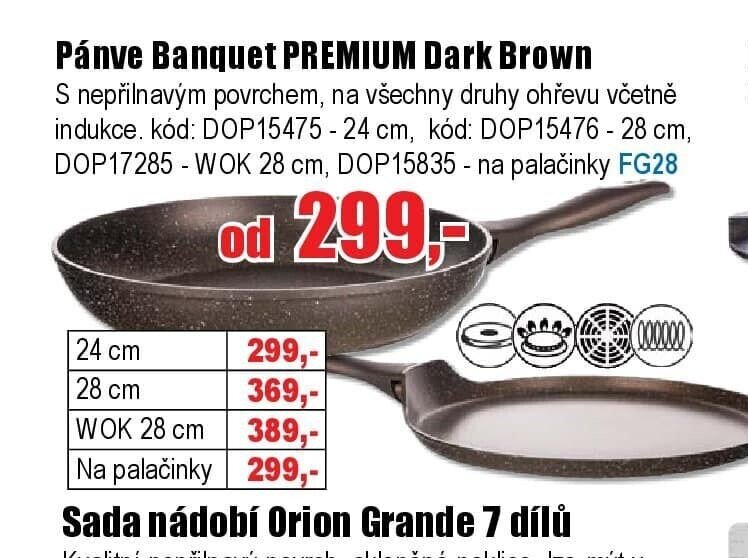 Pánve Banquet PREMIUM Dark Brown