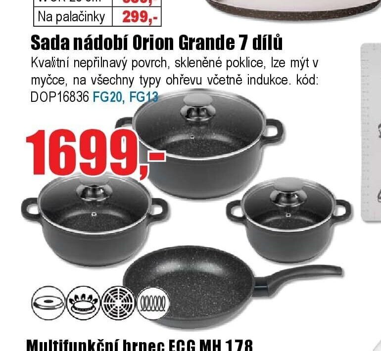Sada nádobí Orion Grande 7 dílů