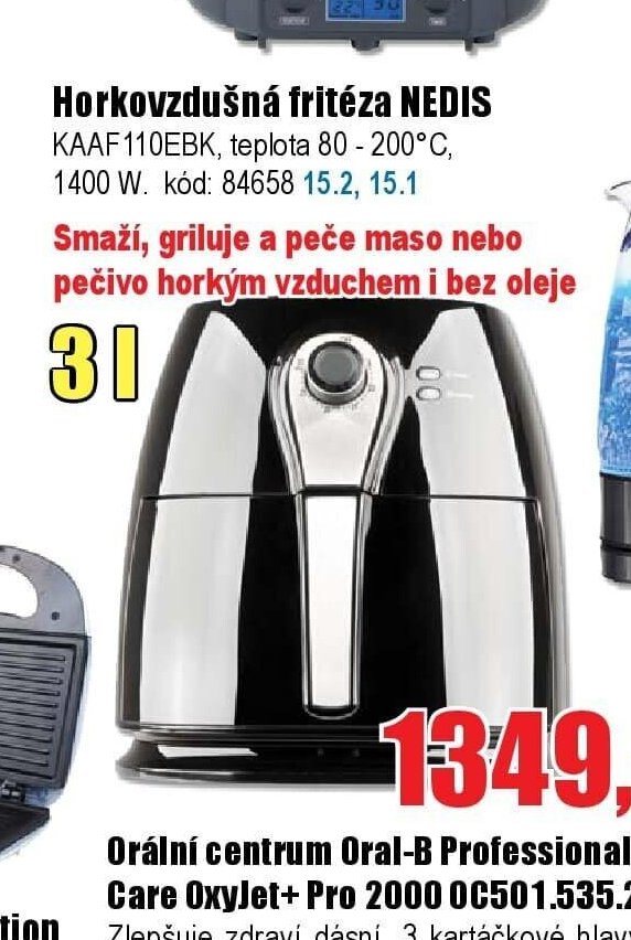 Horkovzdušná fritéza NEDIS
