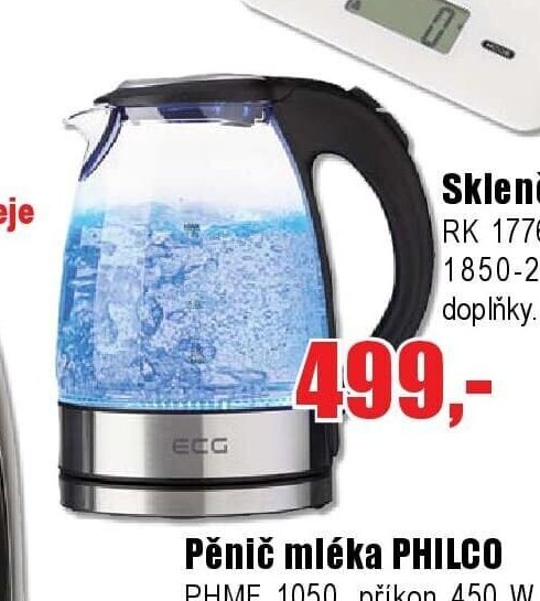Skleněná konvice ECG