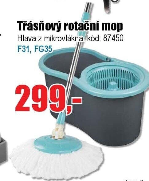 Třásňový rotační mop
