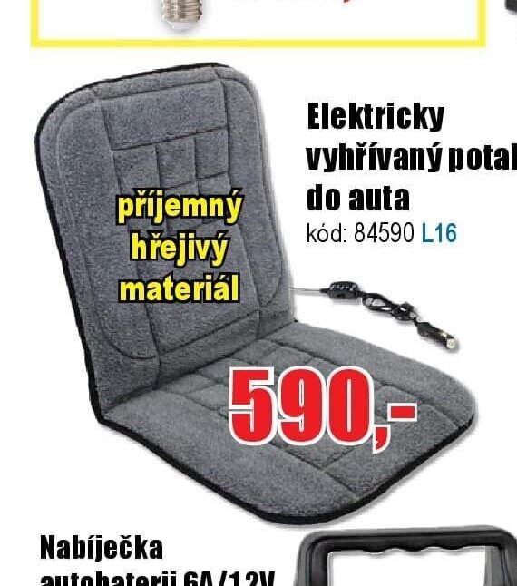 Elektrický vyhřívaný potah do auta