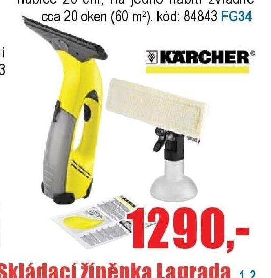 Aku stěrka Karcher WV 50 Plus
