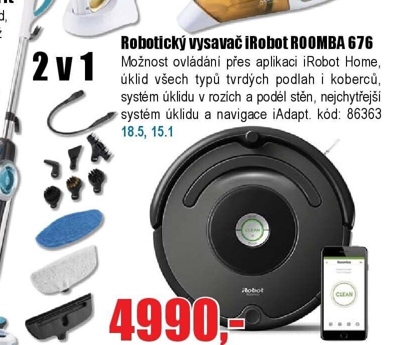 Robotický vysavač iRobot ROOMBA 676