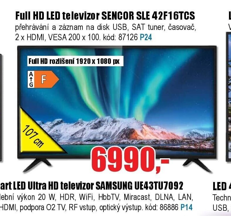 Full HD LED televizor SENCOR SLE 42F16TCS
