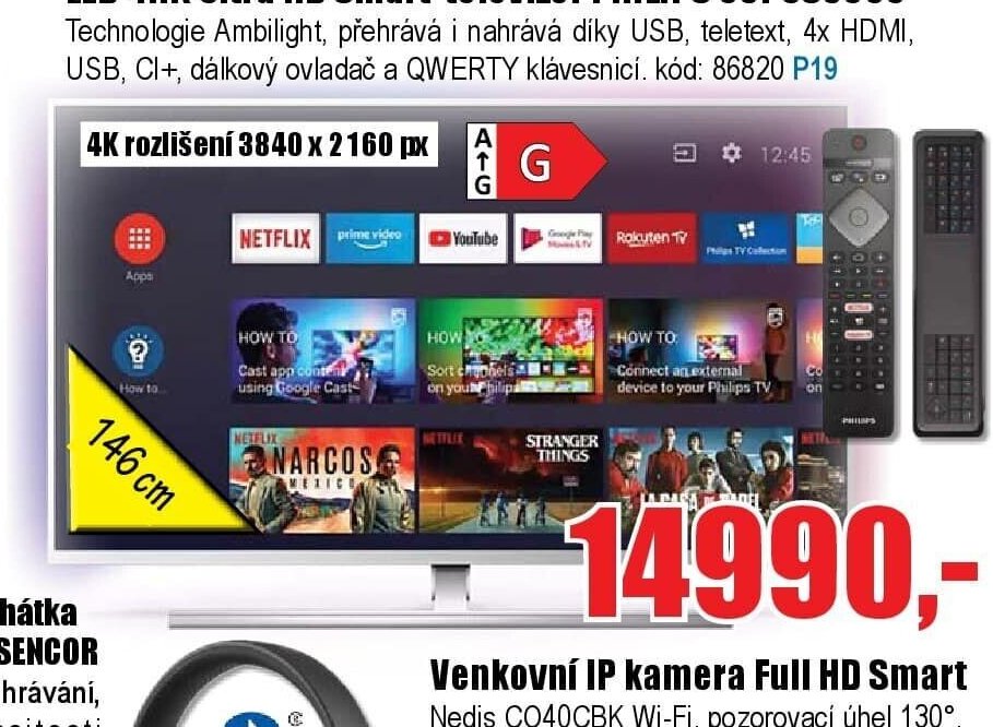 LED 4HK Ultra HD Smart televizor PHILIPS 58PUS8555