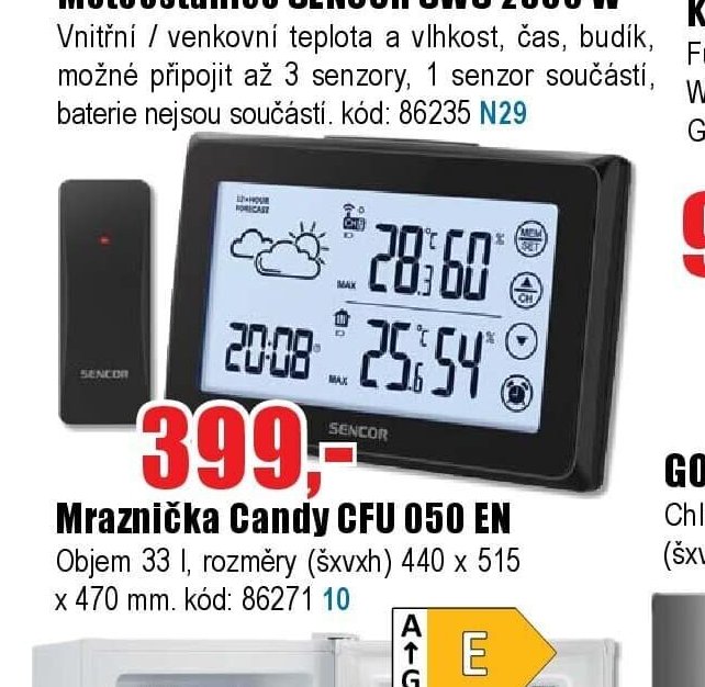 METEOSTANICE SENCOR SWS 2850 W