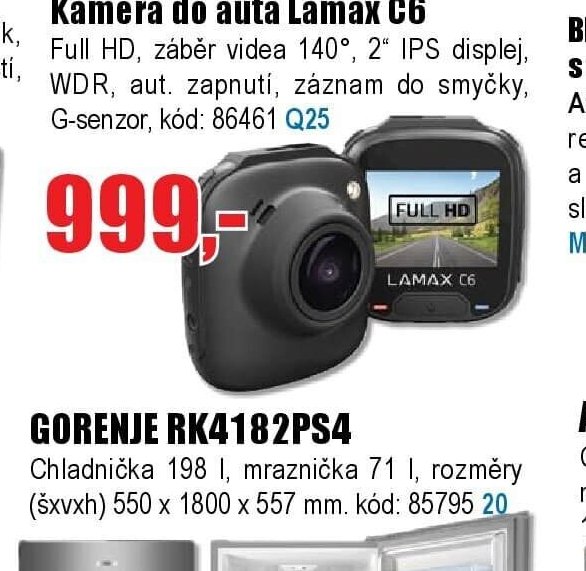 Kamera do auta Lamax C6
