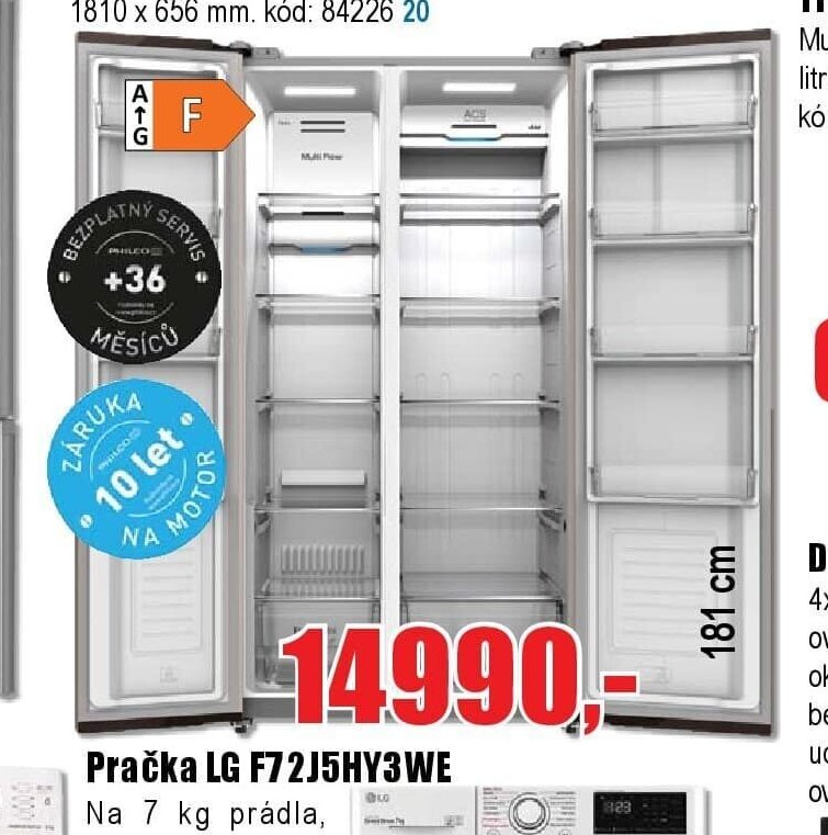 Americká chladnička PHILCO PXI 4551 X