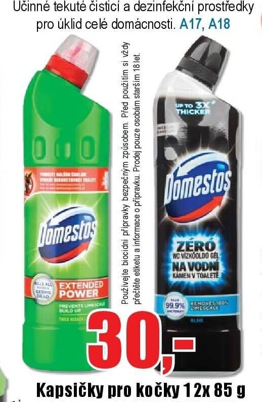 Čističe DOMESTOS 750 ml