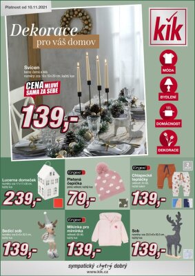 akční leták Kik textil 10.11.2021-19.11.2021