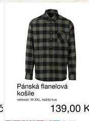Pánská flanelová košile