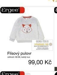 Flísový pulovr