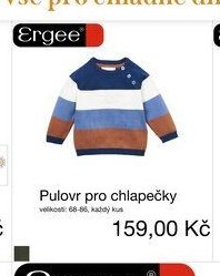 Pulovr pro chlapečky