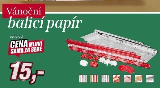 Vánoční balicí papír