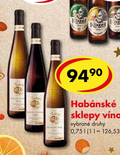 Habánské sklepy víno