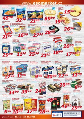 akční leták ESO MARKET 17.11.2021-28.11.2021