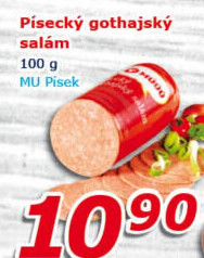 Salám Gothaj Maso uzeniny Písek