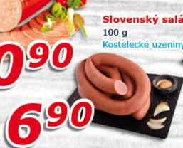 Salám slovenský točený Kostelecké uzeniny