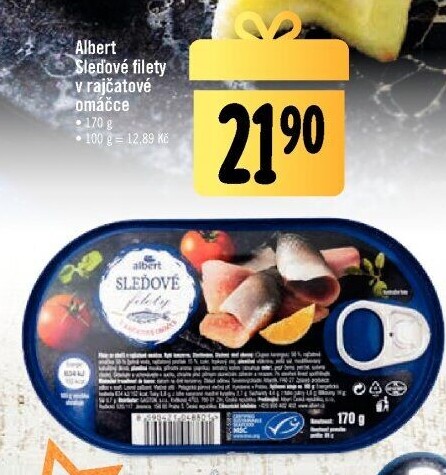 Sleď filety v omáčce Albert