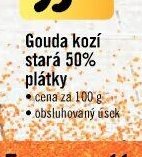Gouda kozí stará 50% plátky