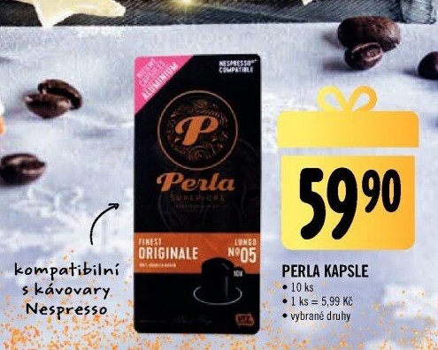 Kapsle Nespresso AH Perla