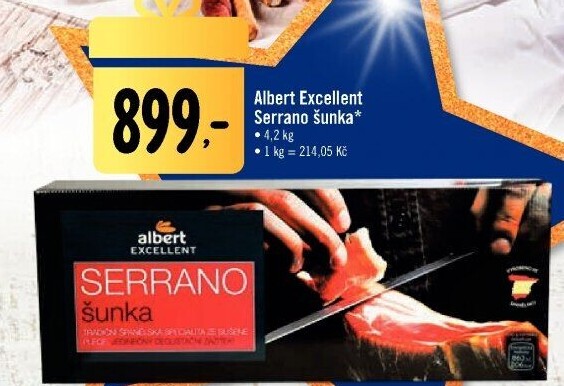 Šunka Serrano Albert Excellent - dárkové balení