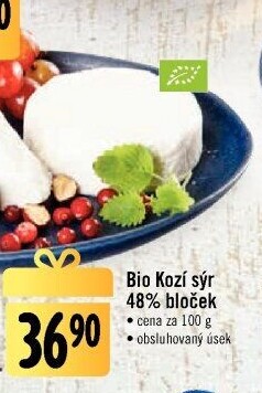 Sýr kozí přírodní bio 48%