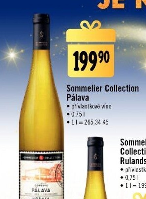 Víno Pálava Sommelier Collection Vinařství Gotberg - přívlastkové